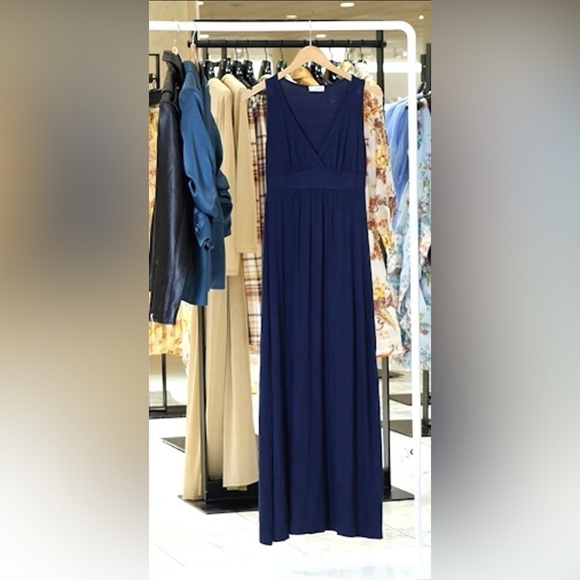 Nordstrom brand Loveapella V-Neck Jersey Maxi Dress Sz 12P - Picture 2 of 7